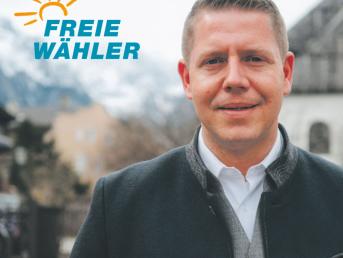 Daniel Schimmer, Bürgermeisterkandidat der Freien Wähler, im Interview zu aktuellen kommunalpolitischen Themen in Garmisch-Partenkirchen.